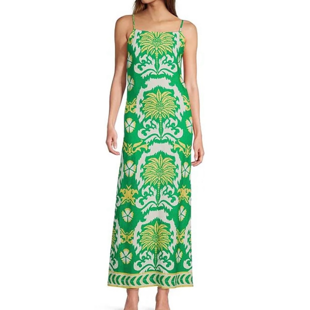 Antonio Melani Giulia Printed Linen Maxi Dress